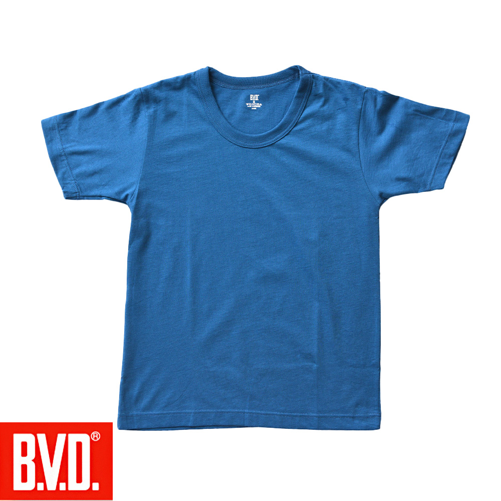 BVD-雙彩透涼童圓領短袖衫, , large